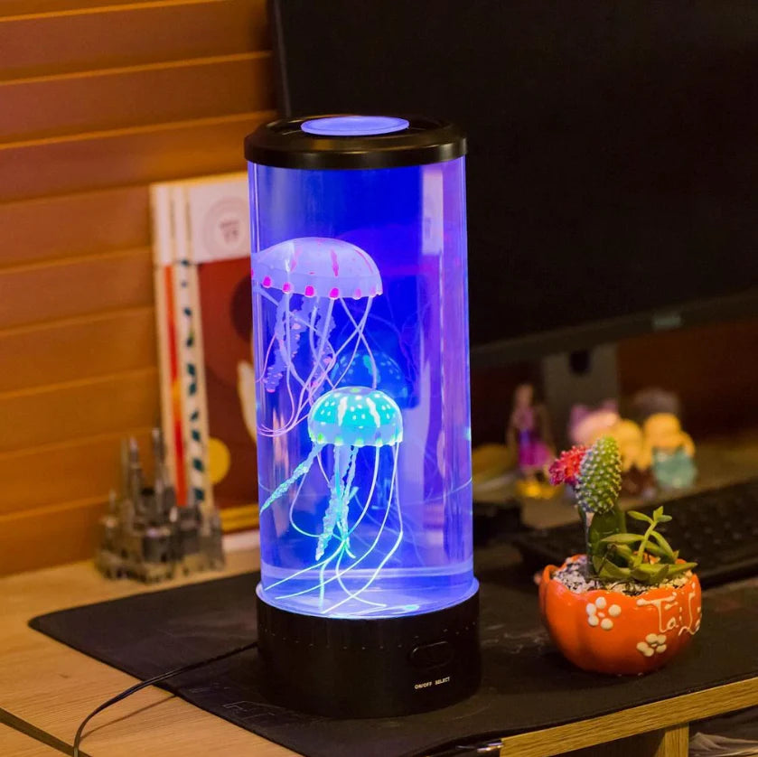 LED Jellyfish Aquarium Lamp Night