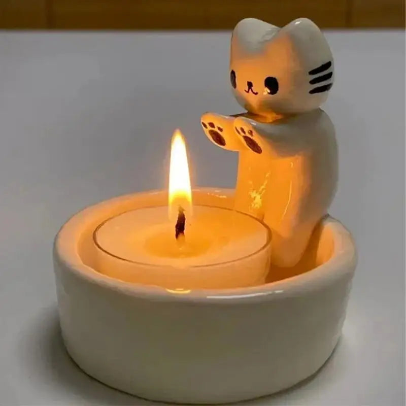 Cat Candlestick Holder