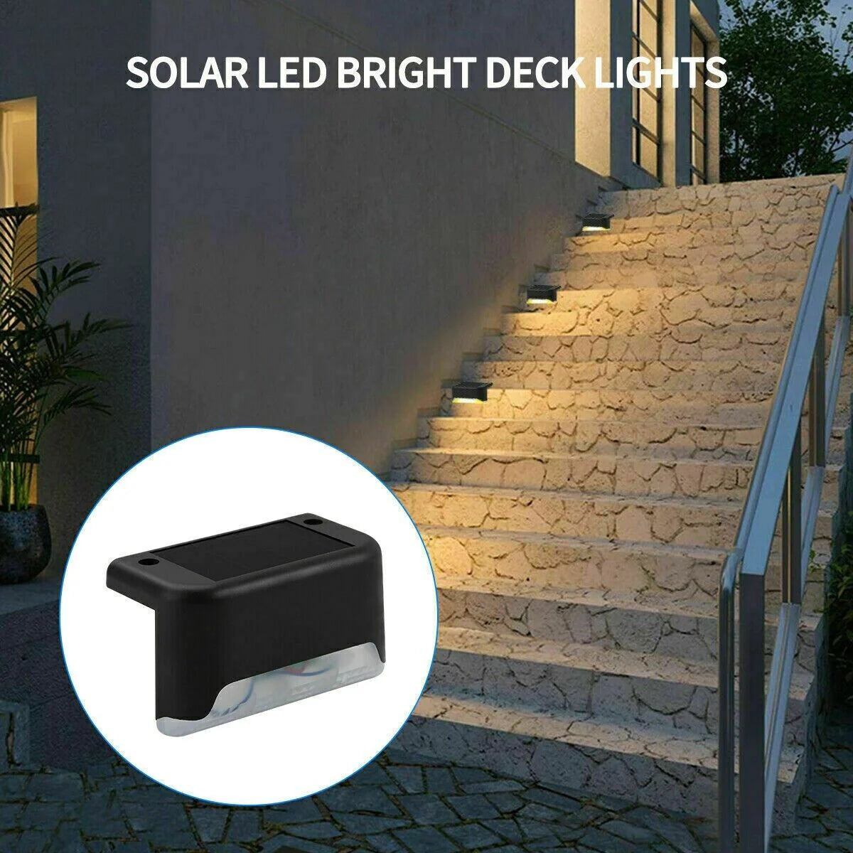 8 Pack New Solar Deck Lights
